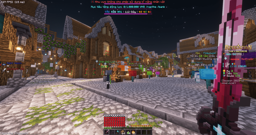 Ra mắt máy chủ Revelation Skyblock